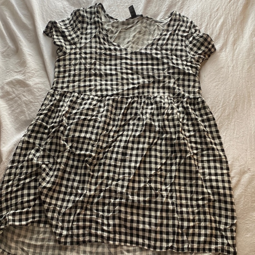 Black and white plaid dress forever 21
